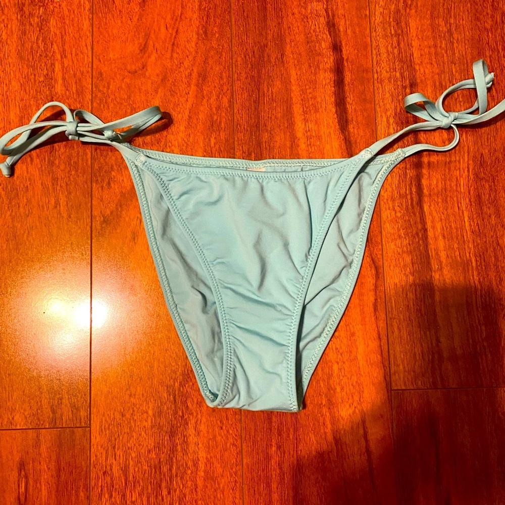 PINK Cheeky Swim Bottoms - light blue